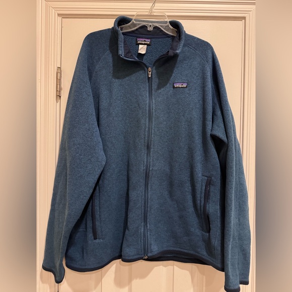 Patagonia Full Zip Fleece Jacket Mens XXL Blue Better Sweater Style Outdoor